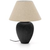 Kave Home Crna/bež stolna lampa s tekstilnim sjenilom (visina 60 cm) Mercadal – Cijene