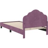  Otroški posteljni okvir z vznožjem Vijolična 80 x 200 cm Žamet, (5000104565) | Shoptok.si