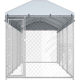 Vanjski kavez za pse s krovom 760 x 190 x 225 m | shoptok.hr