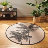 Douceur d intérieur Črna/bež pralna okrogla preproga ø 120 cm Tropic – | Shoptok.si
