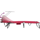  Sklopiva ležaljka za sunčanje Crvena 190 x 57 x 81 cm oxford | shoptok.hr