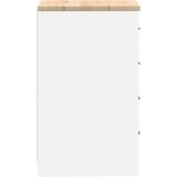  Garažni ormar za odlaganje bijeli 40x51x85 cm masivne borovine | shoptok.hr
