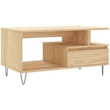 Maison Chic Klubska mizica - kavna mizica - Nizka mizica sonoma hrast 90x49x45 cm konstruiran les, (21752607) Cene