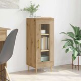 vidaXL Strani šal artisan hrast 34 x 34.5 x 90 cm Konstruiran les | Shoptok.si