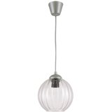 Brilagi LED luster na sajli RETRO GLASS 1xE27/60W/230V prečnik 18 cm srebrna/prozirna Cene