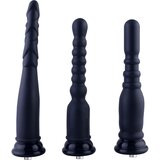 HiSmith HSA01 Anal Training Kit Silicone KlicLok Black 3 pcs | shoptok.hr