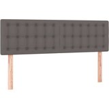  Box spring postelja z vzmetnico siv 140x200 cm umetno usnje, (20846859) | Shoptok.si