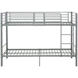 vidaXL Krevet na kat sivi metalni 90 x 200 cm | shoptok.hr