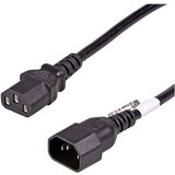 Akyga tok priključni kabel [1x ženski konektor IEC C13\, 10 A - 1x moški konektor IEC\, C14] 3.00 m črna, (20414351) | Shoptok.si