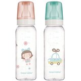 Canpol Baby staklena flašica 240ml, Print u