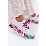 VINCEZA Women's Leather Sneakers On Patterned Platform | Shoptok.si