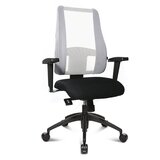 Top Star Vrtljiv pisarniški stol LADY SITNESS DELUXE, premičen s 7 conami, črno / črn | Shoptok.si