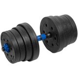 Rebel ACTIVE Bitumenski podesivi tegovi bučice sa spojnicom set 2x15kg RBA-2301 | Eponuda.com