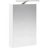  Kopalniška ogledalna omara z LED lučmi Bela 40 x 10,5 x 60,5 cm, (5000233121) | Shoptok.si