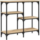 Maison Chic Konzolna mizica - miza ob steni sonoma hrast 80x29x75 cm inženirski les, (21786283) Cene