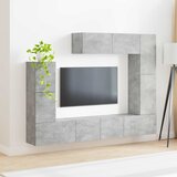 Set TV komoda Zidne 5 pcs Betonski sivi Konstruirano drvo | shoptok.hr
