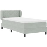  s opruga kutije Svjetlosiva 90 x 190 cm Baršun | shoptok.hr