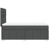  Krevet s oprugama i madracem tamnosivi 90 x 190 cm od tkanine | shoptok.hr