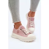 Big Star Women's sneakers on a massive Pink sole