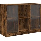  Komoda boja dimljenog hrasta 102x37x75,5 cm konstruirano drvo | shoptok.hr