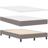  Krevet s opruga kutije Sivo-smeđa 120 x 200 cm tkanina | shoptok.hr