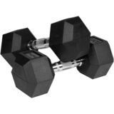 Rebel HEX 2x10 kg gumene bučice od lijevanog željeza ACTIVE Slike