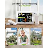BALDR radijska vremenska postaja s 3 zunanjimi senzorji | Shoptok.si