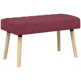  Klupa s utorima Vinska crvena 80 x 40 x 46 cm Tkanina | shoptok.hr