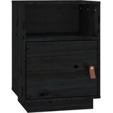  Noćni ormarići 2 kom crni 40 x 34 x 55 cm od masivne borovine | shoptok.hr