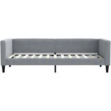  Dnevni krevet na razvlačenje svjetlosivi 80 x 200 cm od tkanine | shoptok.hr