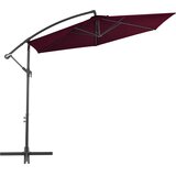  Konzolni vrtni suncobran s aluminijskim stupom 300 cm bordo | shoptok.hr