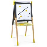 Janod podesiva dvostrana magnetska ploča za crtanje s dodacima grey/yellow | shoptok.hr