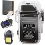 2 u 1 baterija. plazma upaljač sa COB LED lampom USB 7,5cm