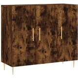 Maison Chic Komoda - Predalnik dimljeni hrast 90x34x80 cm konstruiran les, (21716960) Cene