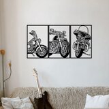 Wallity zidna dekoracija 3 Choppers, 100x50cm, Crna | ePonuda.com