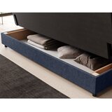ELTAP Plava sklopiva/s prostorom za odlaganje sofa od šenila 197 cm Clareta – | shoptok.hr