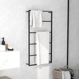  Stalak za ručnike crni 60 x 10 x 116 cm čelični | shoptok.hr