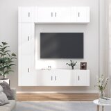  7-dijelni set TV ormarića bijeli od konstruiranog drva Cijene
