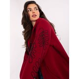 RELEVANCE Sweatshirt-RV-BL-A911.22-burgundy Cene