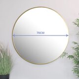  Ogledalo zlatni okvir 70cm | shoptok.hr