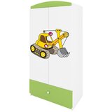 HAPPYKIDS Garderobni ormar Dreamy bager Zelena | shoptok.hr