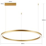  Brilagi - prigušiva LED luster na sajli PORTOFINO LED/60W/230V prečnik 80 cm zlatna +DO | Eponuda.com