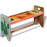  Klupa od masivnog obnovljenog drva 100 x 30 x 50 cm | shoptok.hr