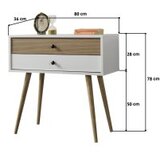 Hanah home komoda s ladicama, bijela | Eponuda.ba