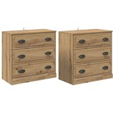  Komode 2 pcs Umjetnički hrast 70 x 35,5 x 67,5 cm | shoptok.hr