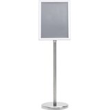 vidaXL Stalak za plakate A4 s postoljem srebrni od aluminijske legure | shoptok.hr