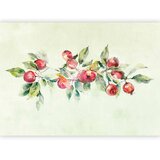 Foto tapeta - Apple branch - delicate landscape with a plant and apples on a white background 200x140 | shoptok.hr