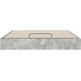  Otomanski krevet Betonsko Siva 160 x 200 cm Konstrukcijsko drvo | shoptok.hr
