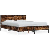 Okvir kreveta boja hrasta 140x190 cm konstruirano drvo i metal | shoptok.hr