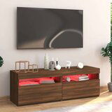 TV omarica z LED lučkami rjav hrast 120x35x40 cm, (20732834) | Shoptok.si